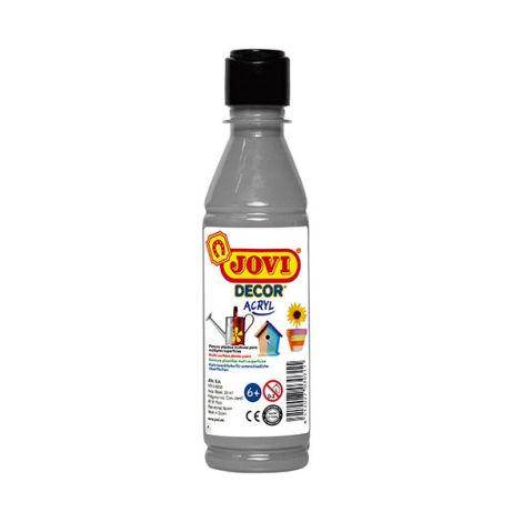 Farba lateksowa Jovi uniwersalna 250ml, Srebrna